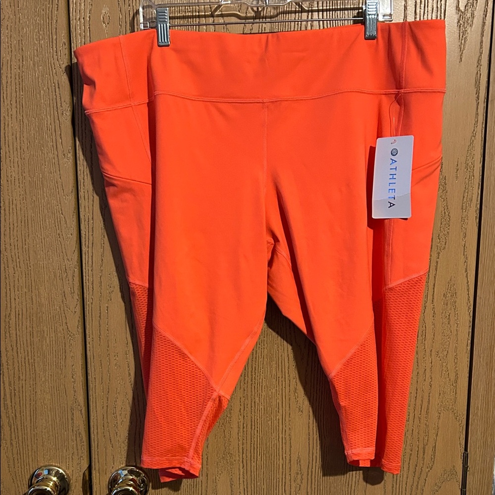 Athleta Women's Bright Orange Leggings